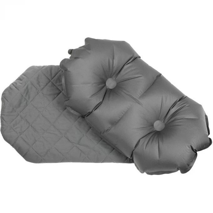 Надувная подушка KLYMIT PILLOW LUXE GREY Серая 12LPGY01D Надувная подушка KLYMIT PILLOW LUXE GREY Серая 12LPGY01D